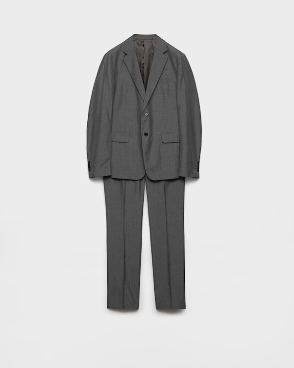 Single-breasted silk suit - Slate Gray Single-breasted silk suit - Slate Gray