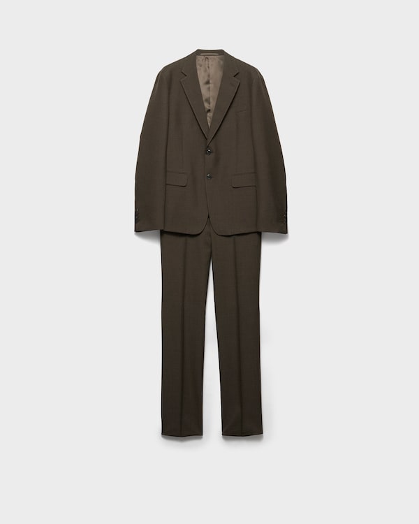Costume droit en laine - Vert Selva Costume droit en laine - Vert Selva