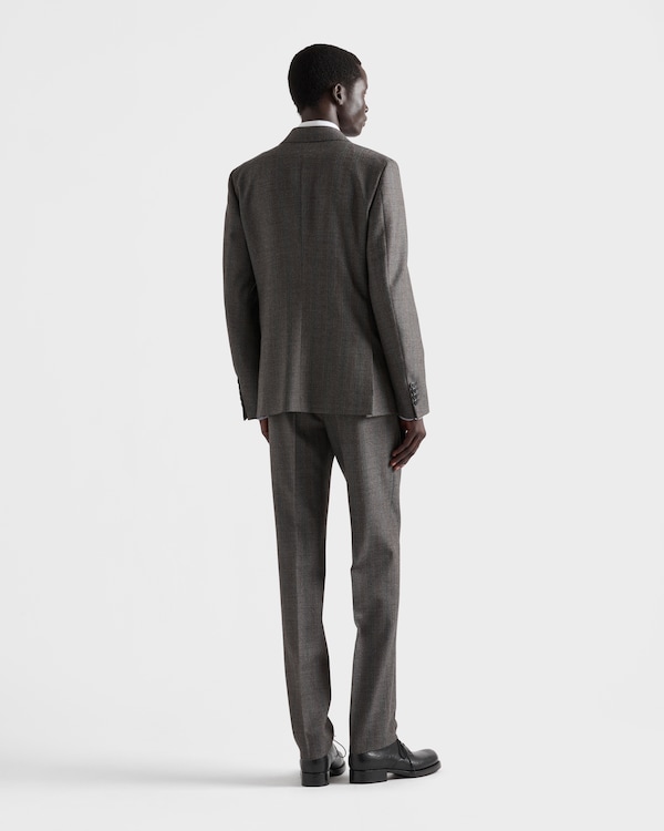 Double-breasted wool suit - Ebony Double-breasted wool suit - Ebony