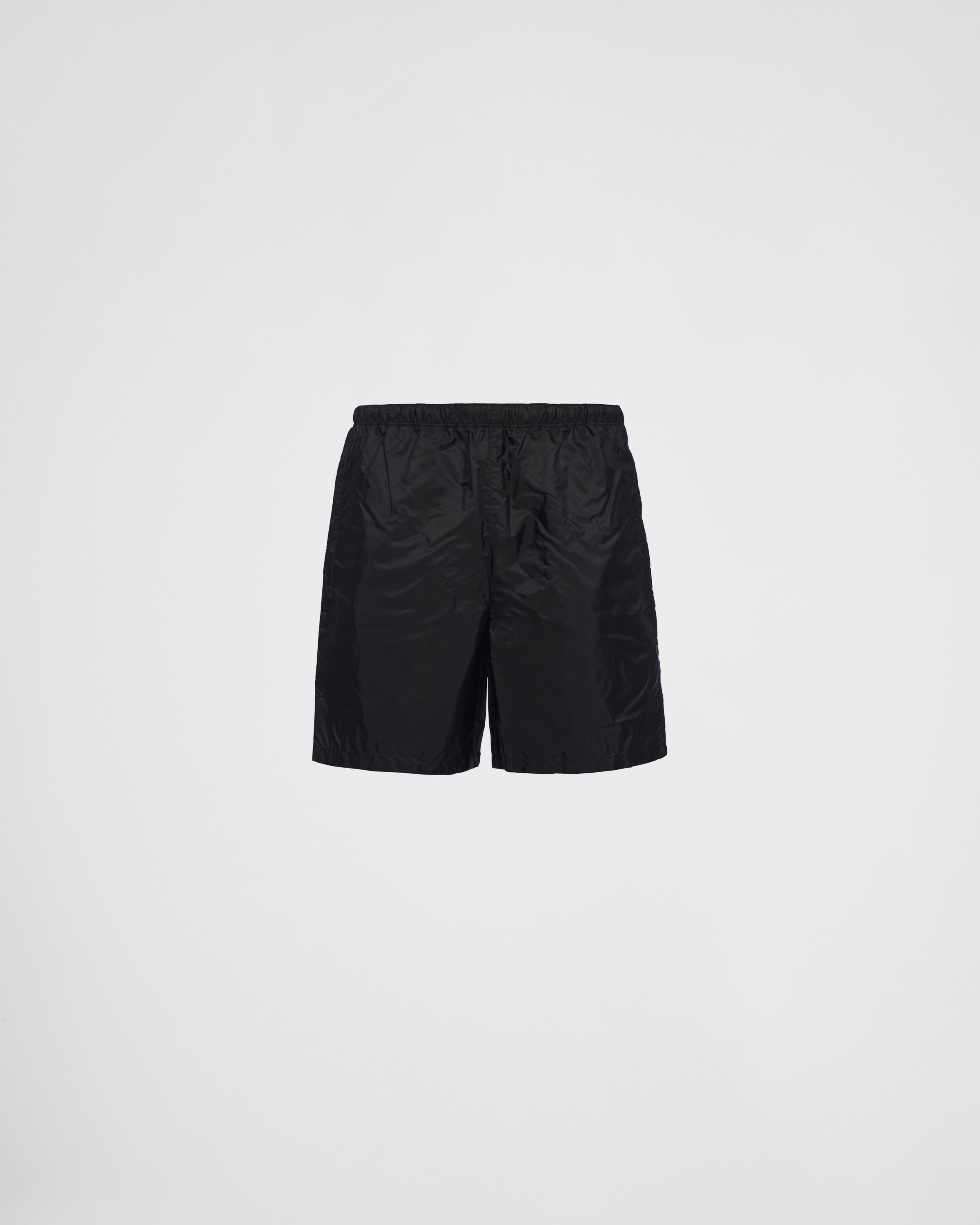 Prada Re-nylon Swim Trunks In Black