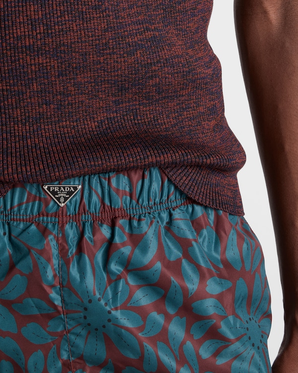 Costume da bagno in Re-Nylon stampato - Granato/Ottanio Costume da bagno in Re-Nylon stampato - Granato/Ottanio