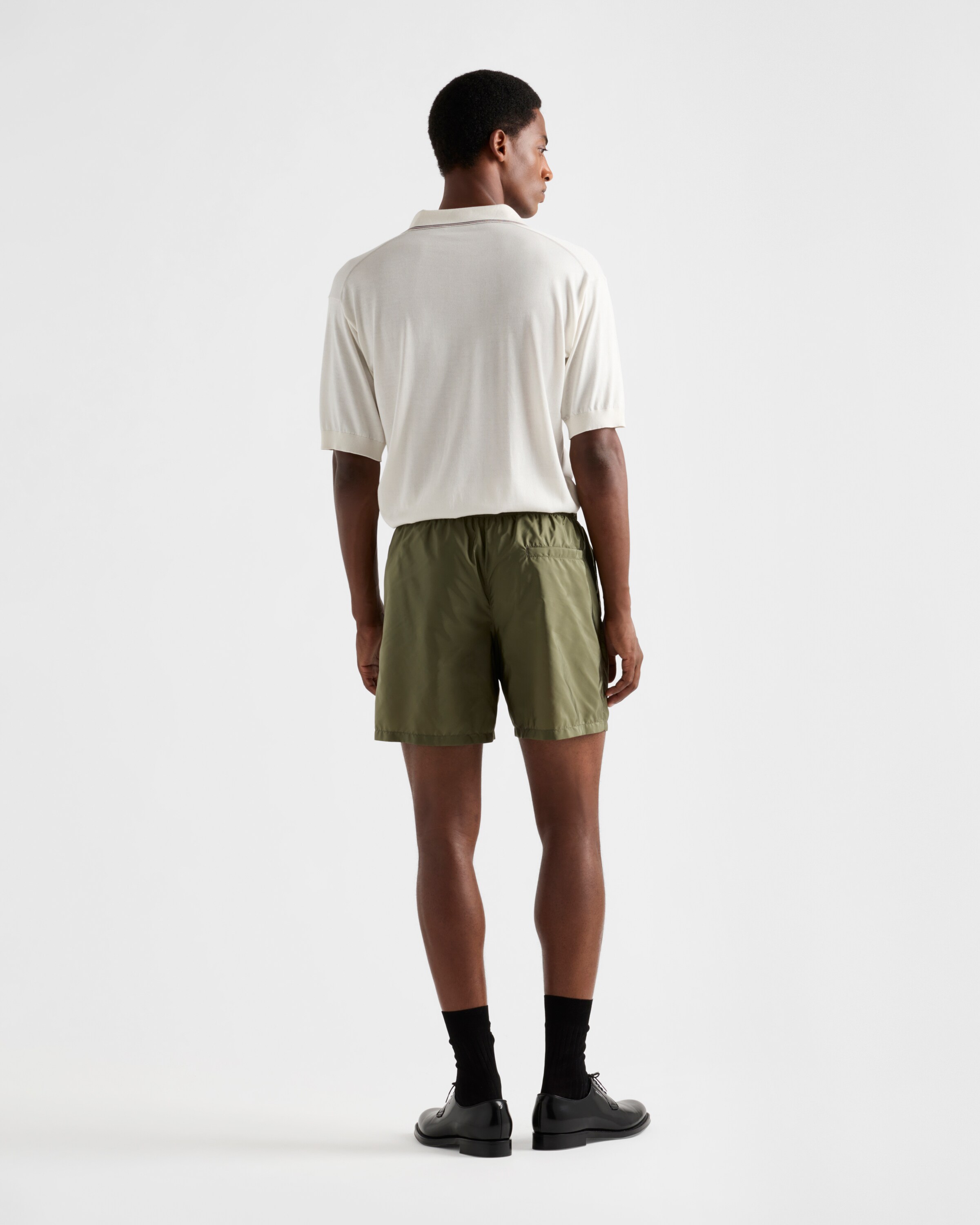 20-60代からのファッション通販  カーキ Re-Nylon PRADA | スイムショートパンツ パンツ