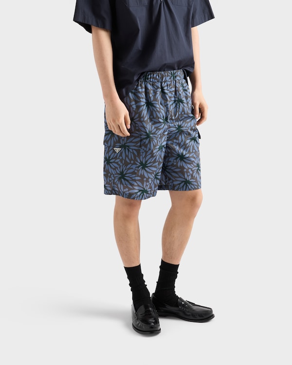 Printed Re-Nylon swim trunks - Hematite/Nero Printed Re-Nylon swim trunks - Hematite/Nero