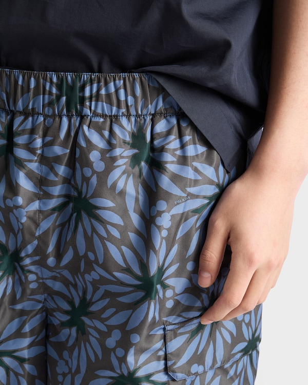 Printed Re-Nylon swim trunks - Hematite/Nero Printed Re-Nylon swim trunks - Hematite/Nero