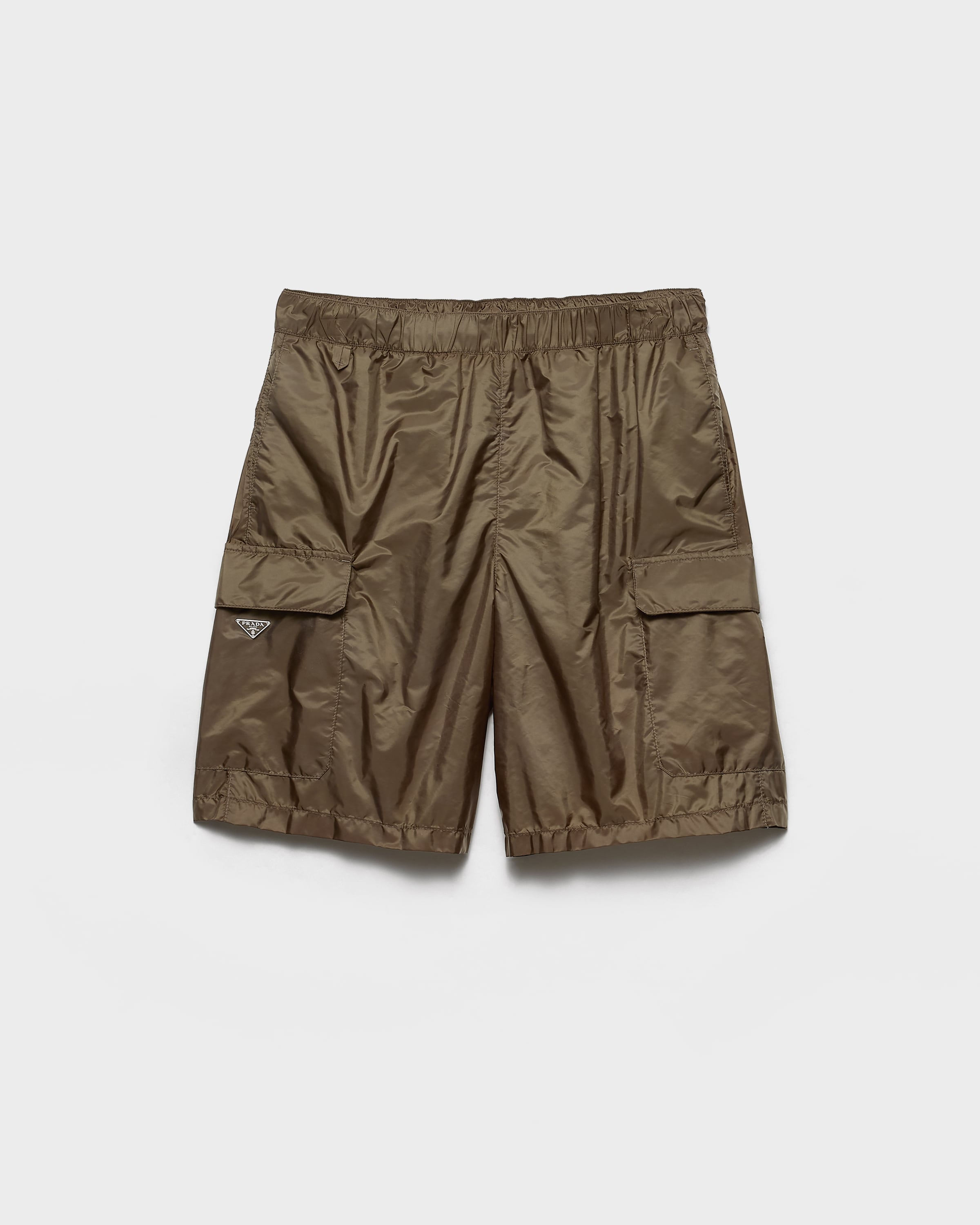 Forest Green Re-Nylon swim trunks | PRADA