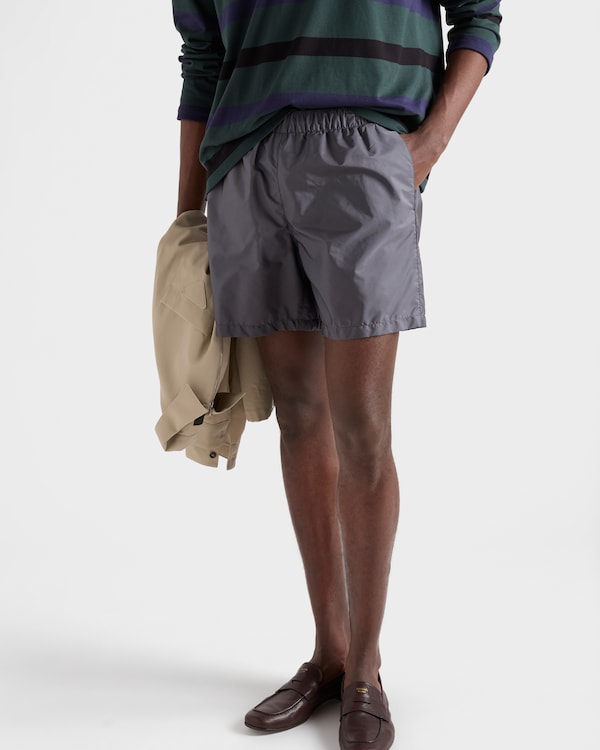 Costume da bagno in Re-Nylon - Ferro/Azzurro Costume da bagno in Re-Nylon - Ferro/Azzurro