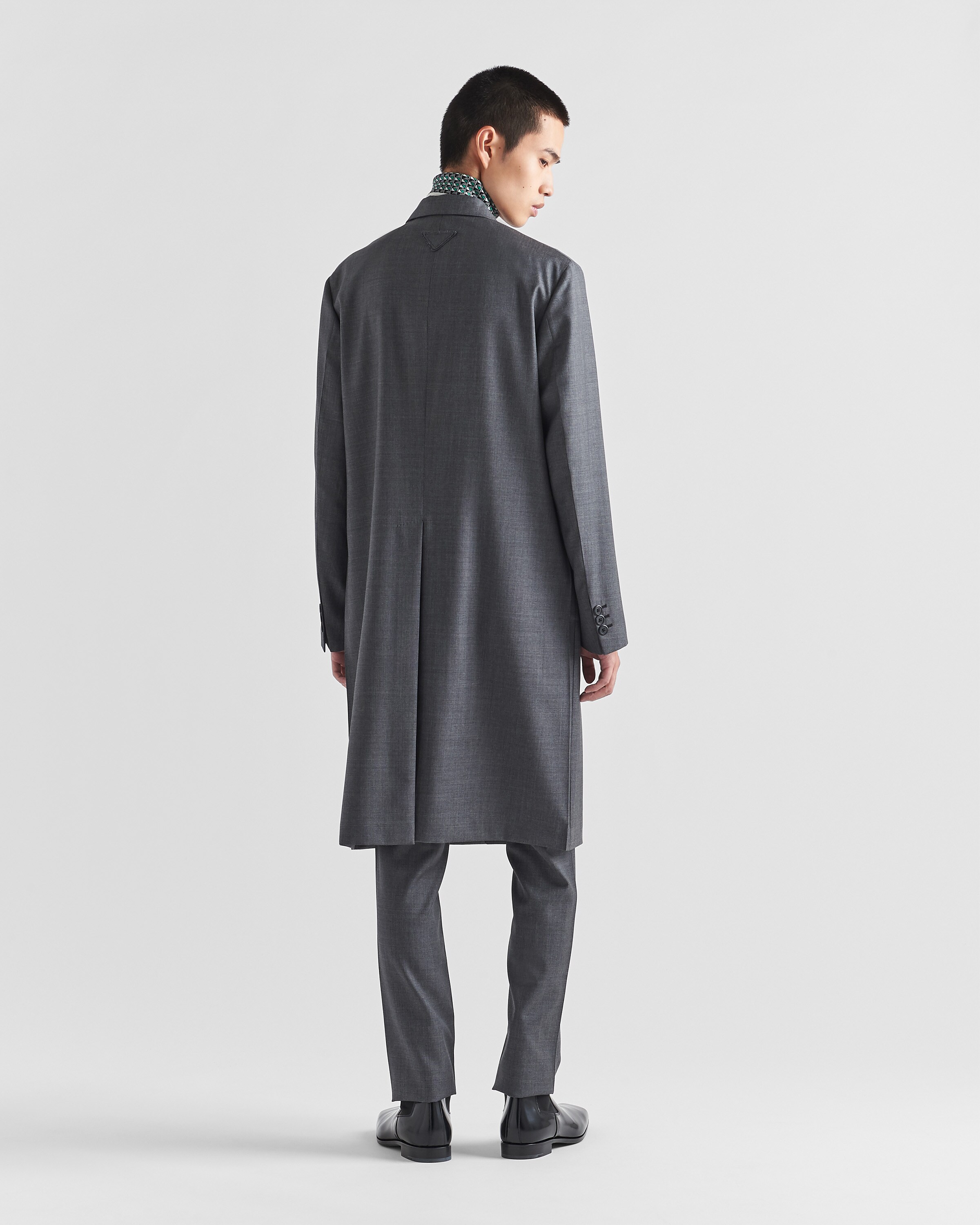 Prada Single\u002Dbreasted wool coat 5
