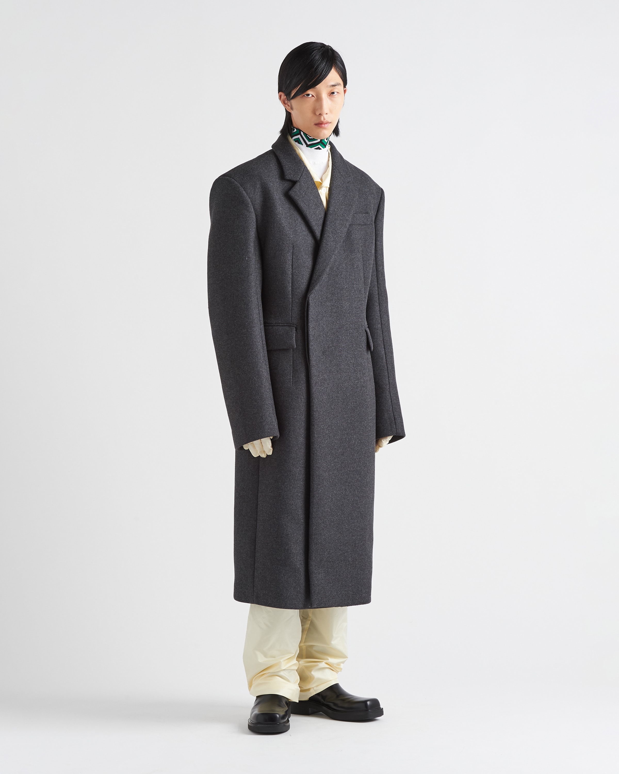 Double breasted wool coat
