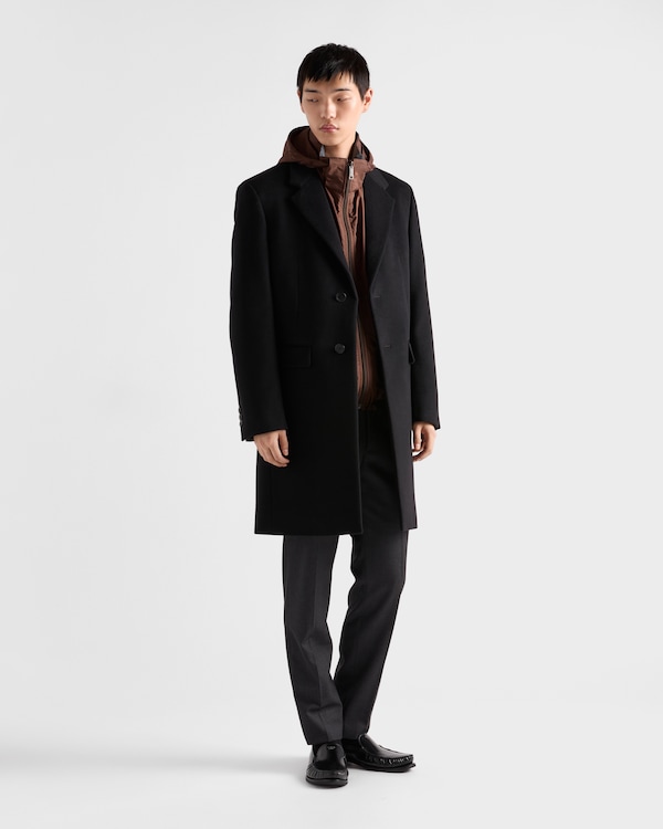 Single-breasted wool blend coat Single-breasted wool blend coat