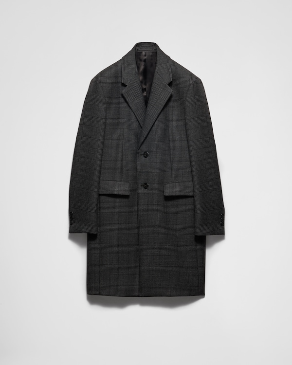 美品◆PRADA◆ダブルブレストウールジャケットダークグレー◆C-TK8925 美品◇PRADA◇ダブルブレストウールジャケットダークグレー◇C