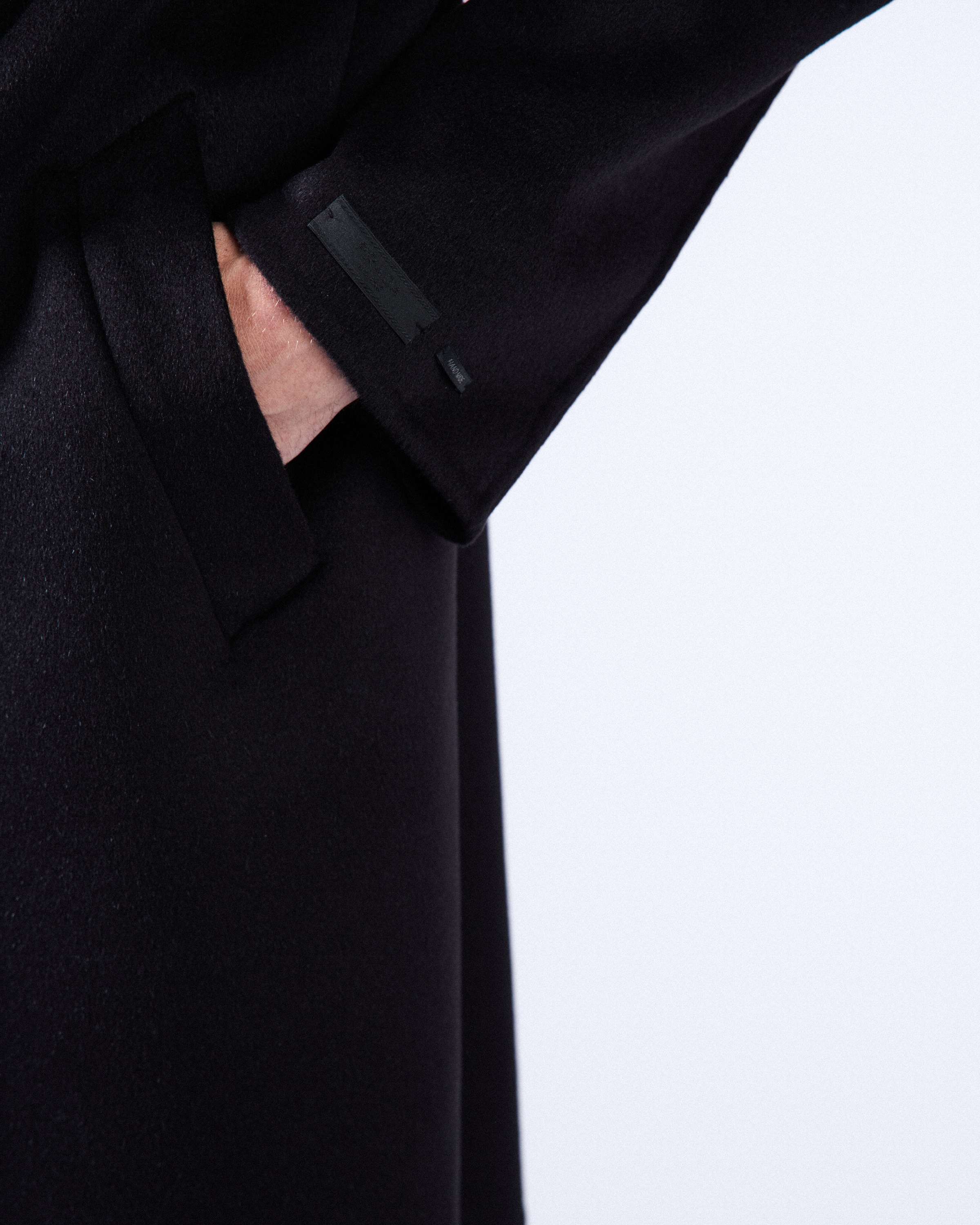 Prada Single-breasted Wool Blend Coat In Black