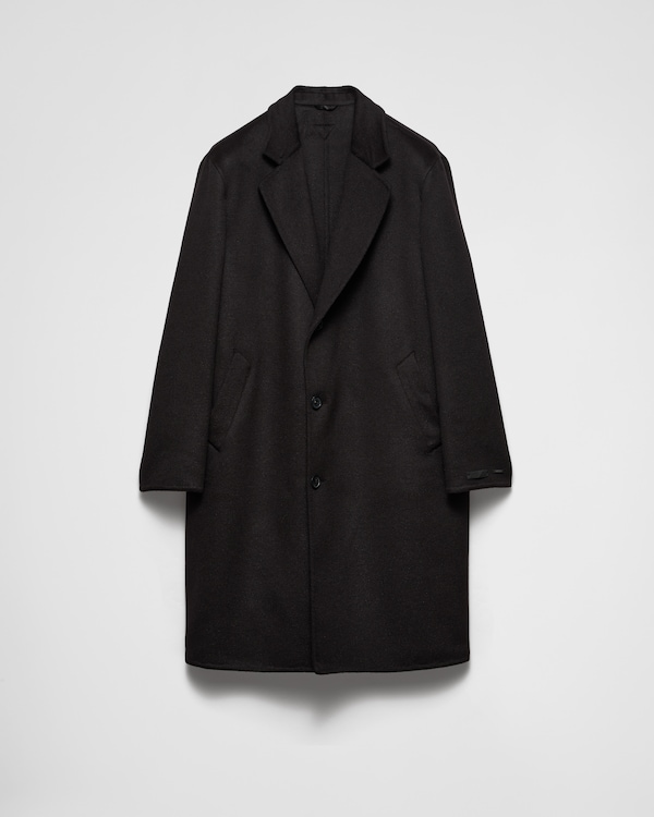 コート PRADA SS25 Black wool blend coat (P698RSOOO13FY F0002) Black Wool blend coat | PRADA