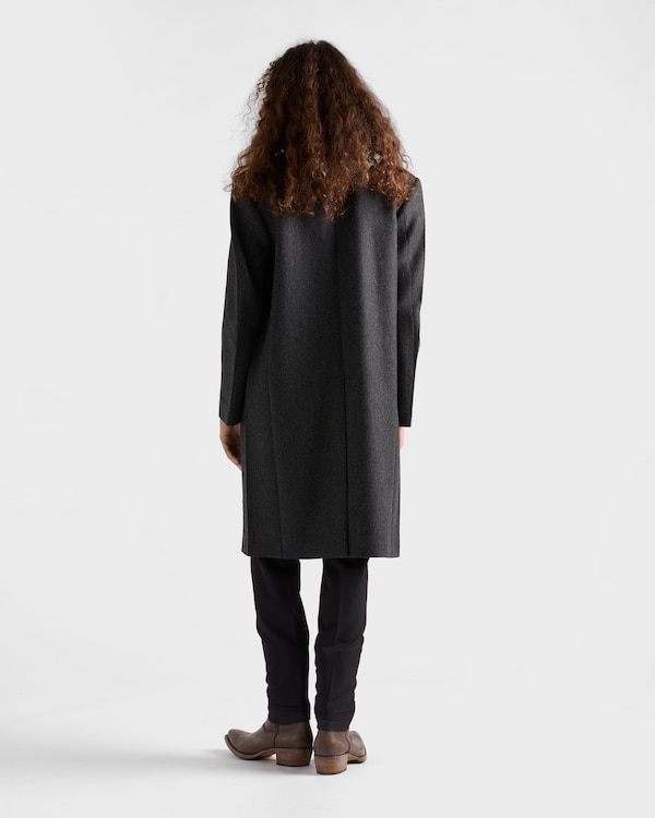 Single-breasted wool coat - Slate Gray Single-breasted wool coat - Slate Gray