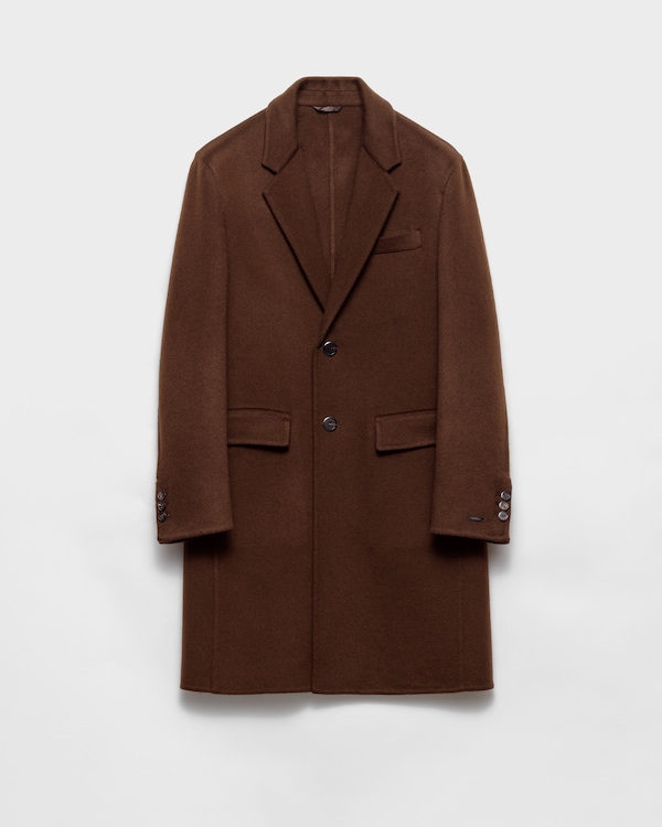 ダークグレー ウール コート | PRADA