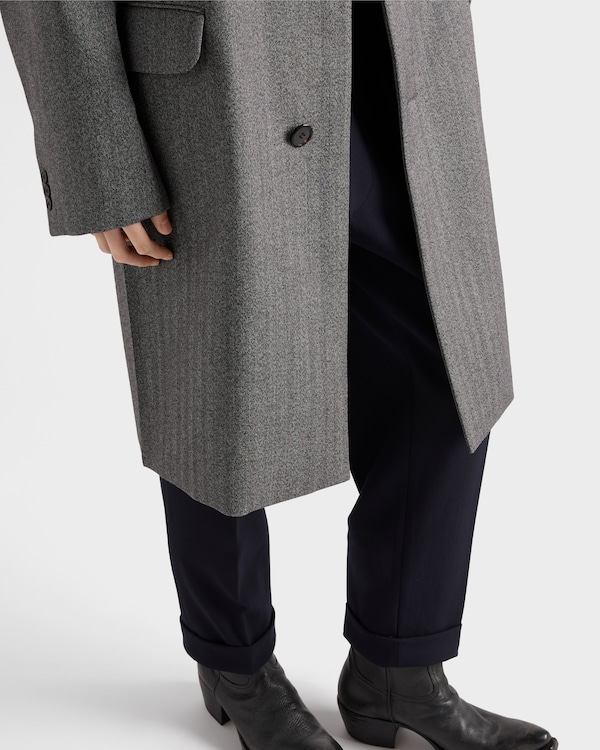 Manteau droit en laine Manteau droit en laine