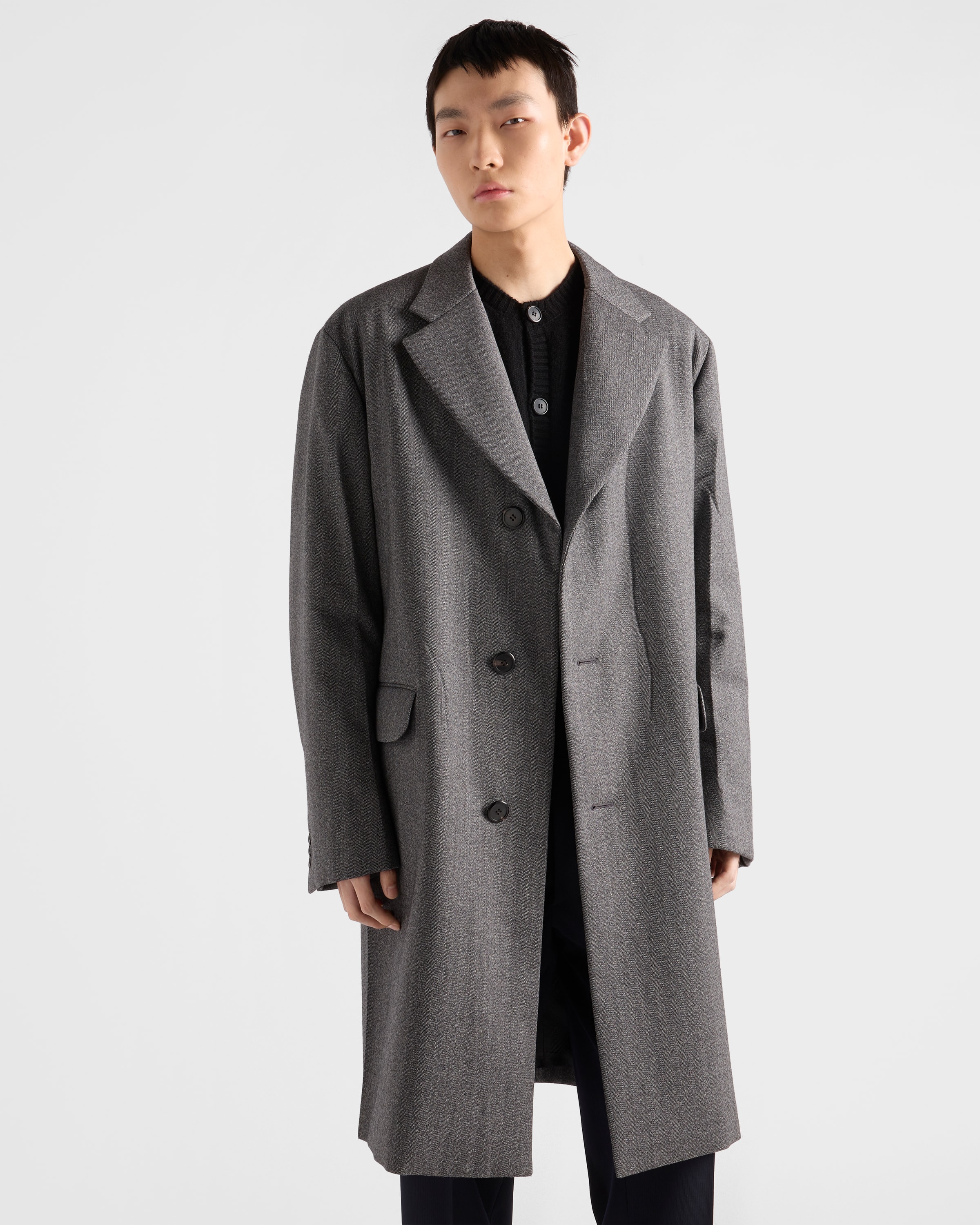 コート PRADA GREY SINGLE-BREASTED COAT IN PRINTED COTTON cq5dam.web.hebebed.600.600.jpg