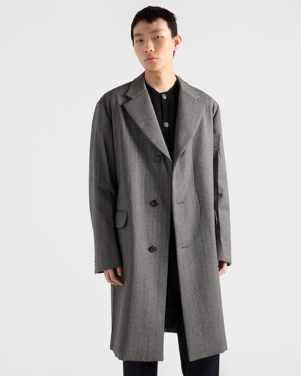 Manteau droit en laine Manteau droit en laine