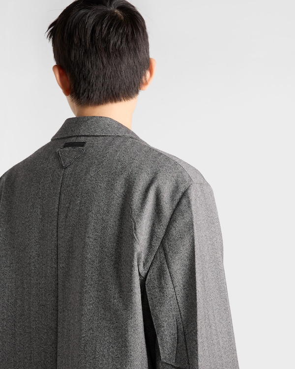 Manteau droit en laine Manteau droit en laine