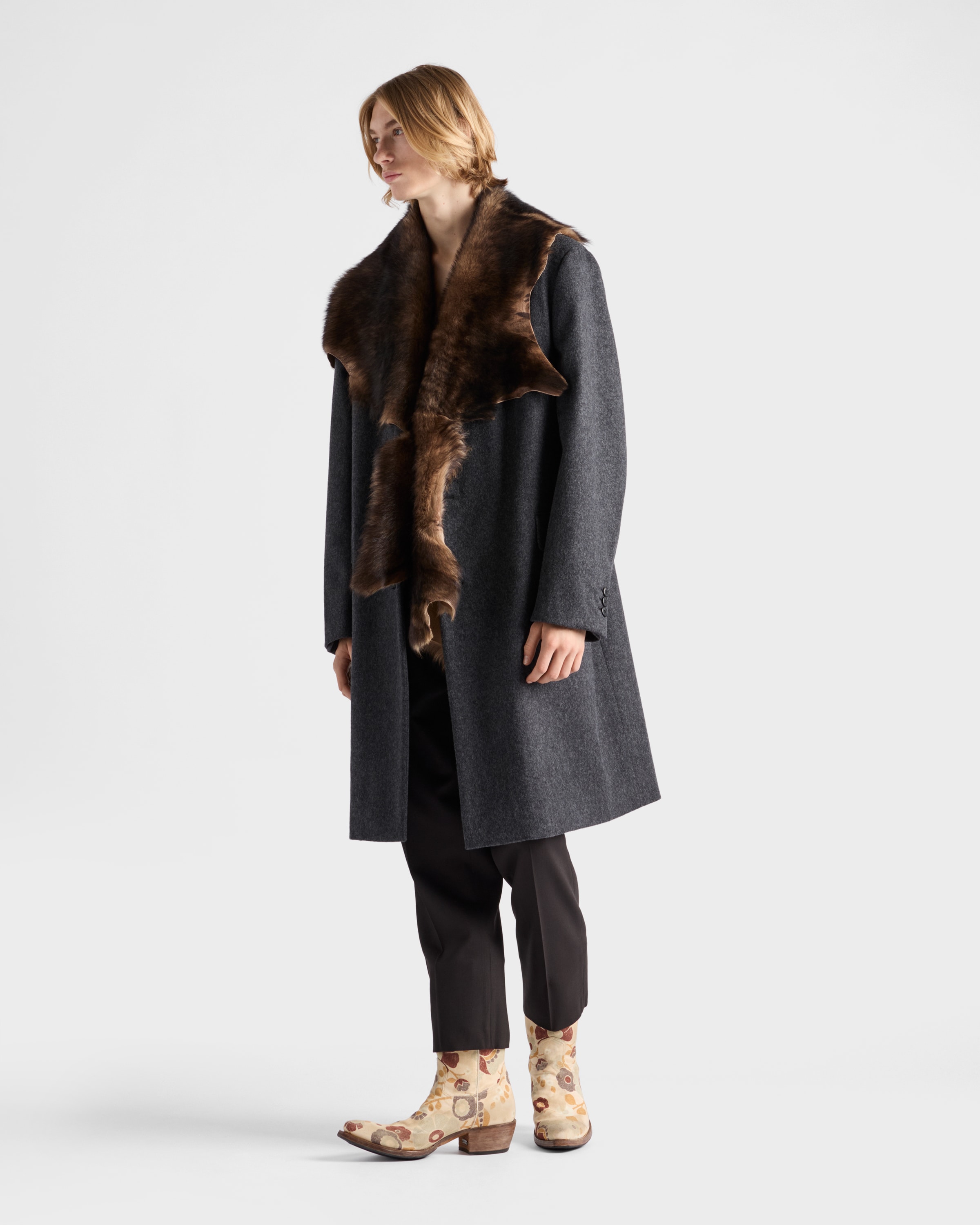 PRADA 23ss cotton blend over coat 最終価格 PRADA 23ss cotton blend over coat 最終価格