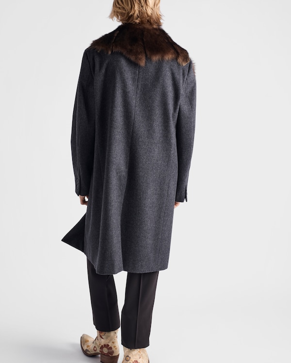 Single-breasted wool coat Single-breasted wool coat