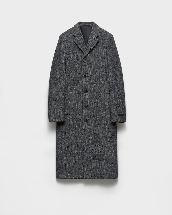 Single-breasted wool blend coat - Anthracite Gray Single-breasted wool blend coat - Anthracite Gray