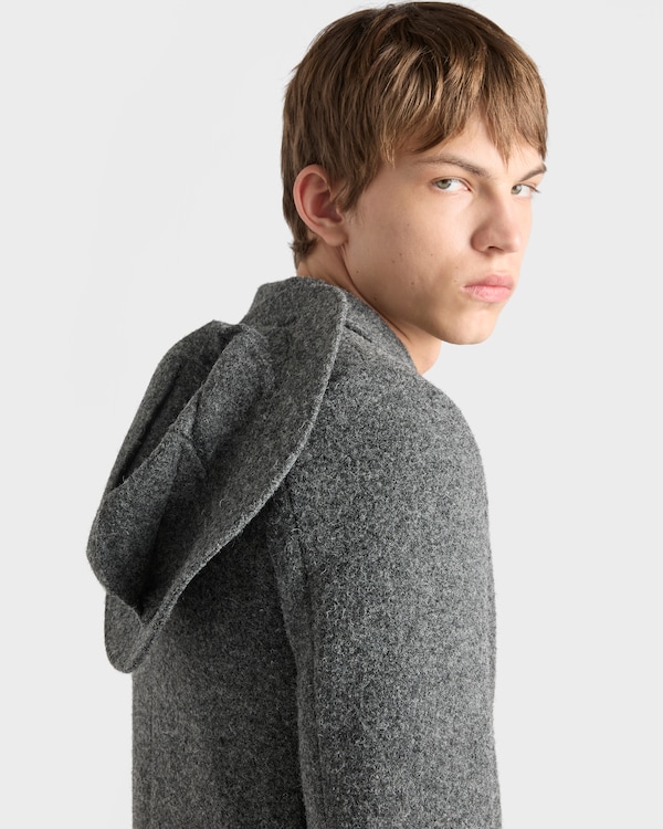 Single-breasted wool coat - Slate Gray Single-breasted wool coat - Slate Gray