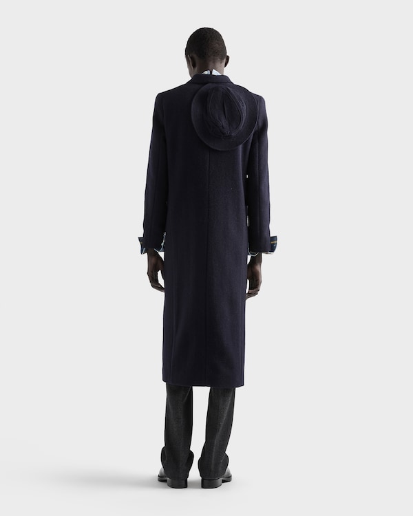 Double-breasted wool coat - Navy Double-breasted wool coat - Navy