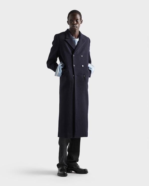 Double-breasted wool coat - Navy Double-breasted wool coat - Navy