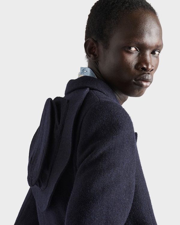 Double-breasted wool coat - Navy Double-breasted wool coat - Navy