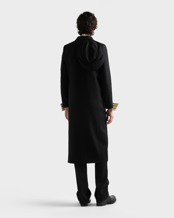 Double-breasted wool coat - Black Double-breasted wool coat - Black
