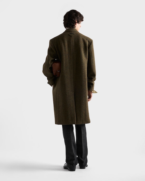 Single-breasted wool coat - Loden Green Single-breasted wool coat - Loden Green