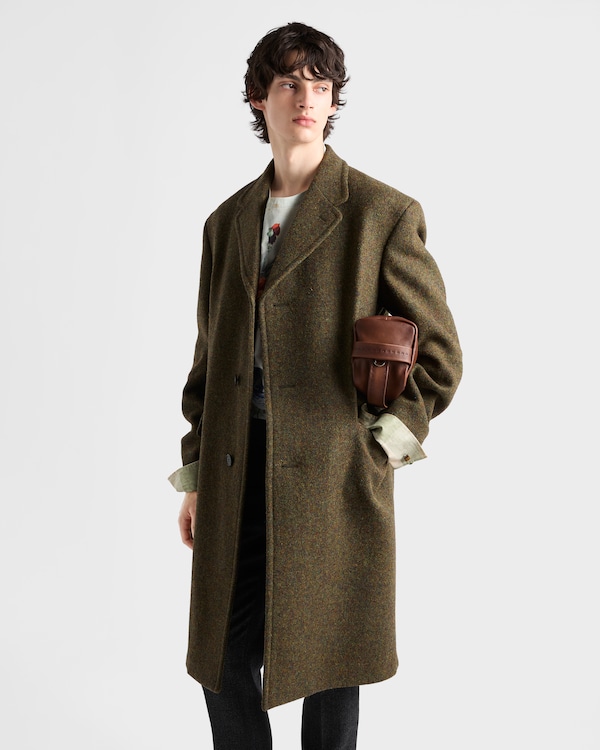 Single-breasted wool coat - Loden Green Single-breasted wool coat - Loden Green