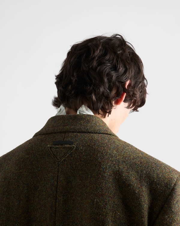 Single-breasted wool coat - Loden Green Single-breasted wool coat - Loden Green