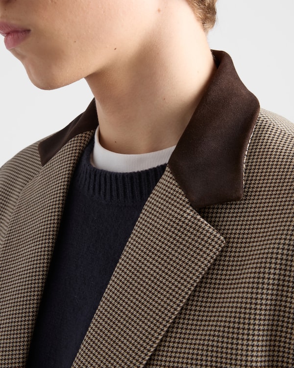 Single-breasted mohair wool coat - Ebony Single-breasted mohair wool coat - Ebony