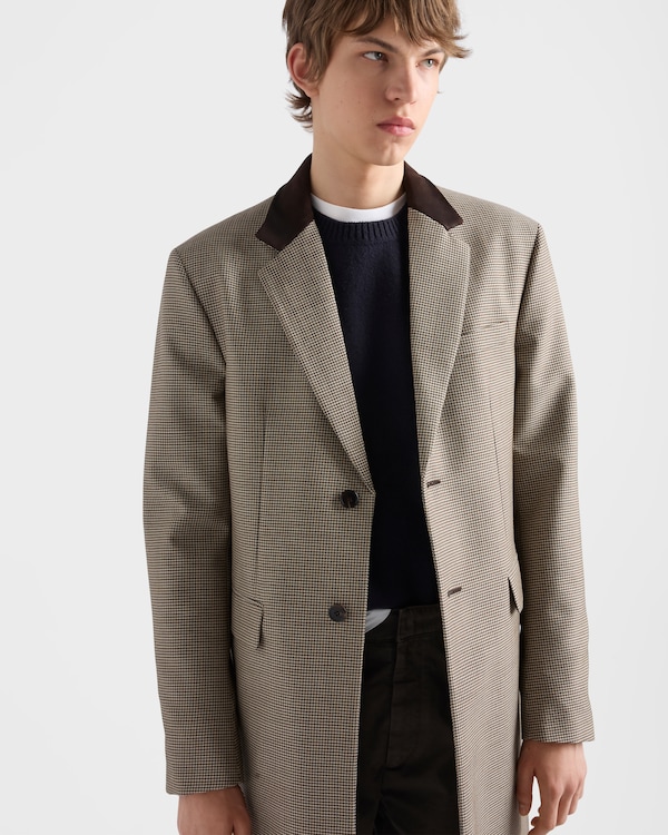 Single-breasted mohair wool coat - Ebony Single-breasted mohair wool coat - Ebony
