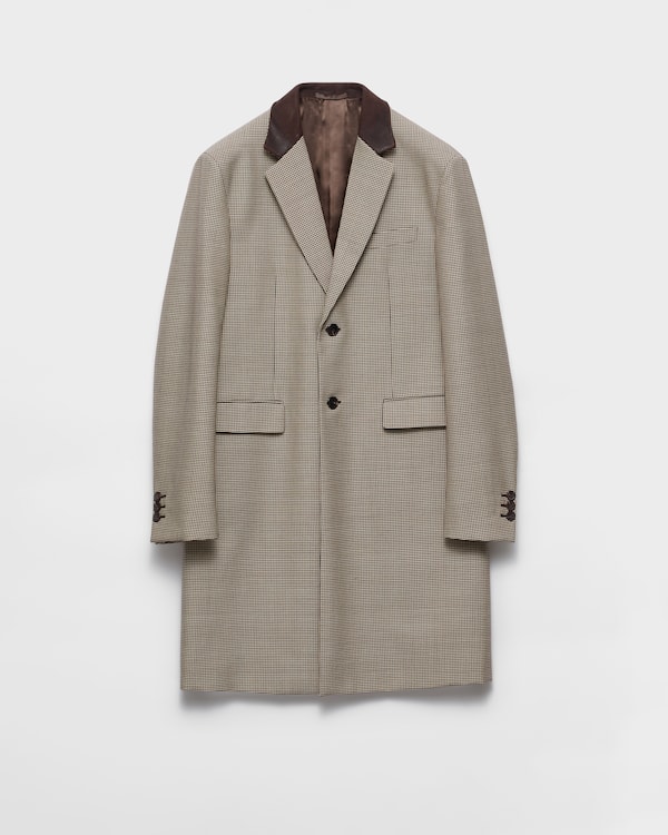 Single-breasted mohair wool coat - Ebony Single-breasted mohair wool coat - Ebony
