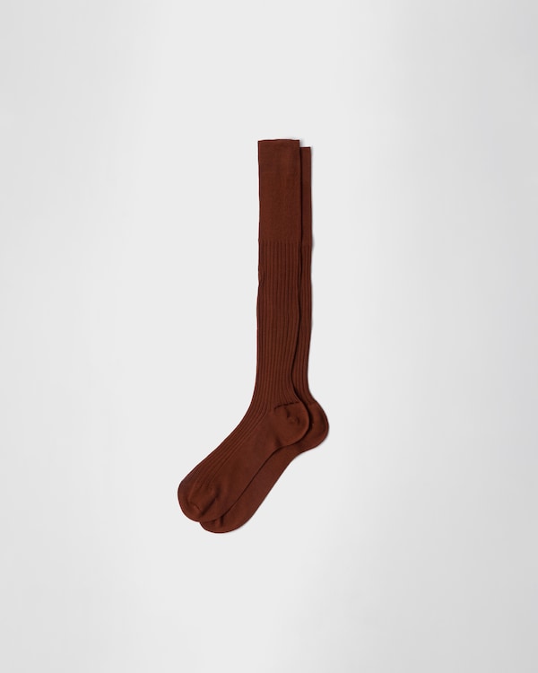 Chaussettes mi-mollet - Tabac Chaussettes mi-mollet - Tabac