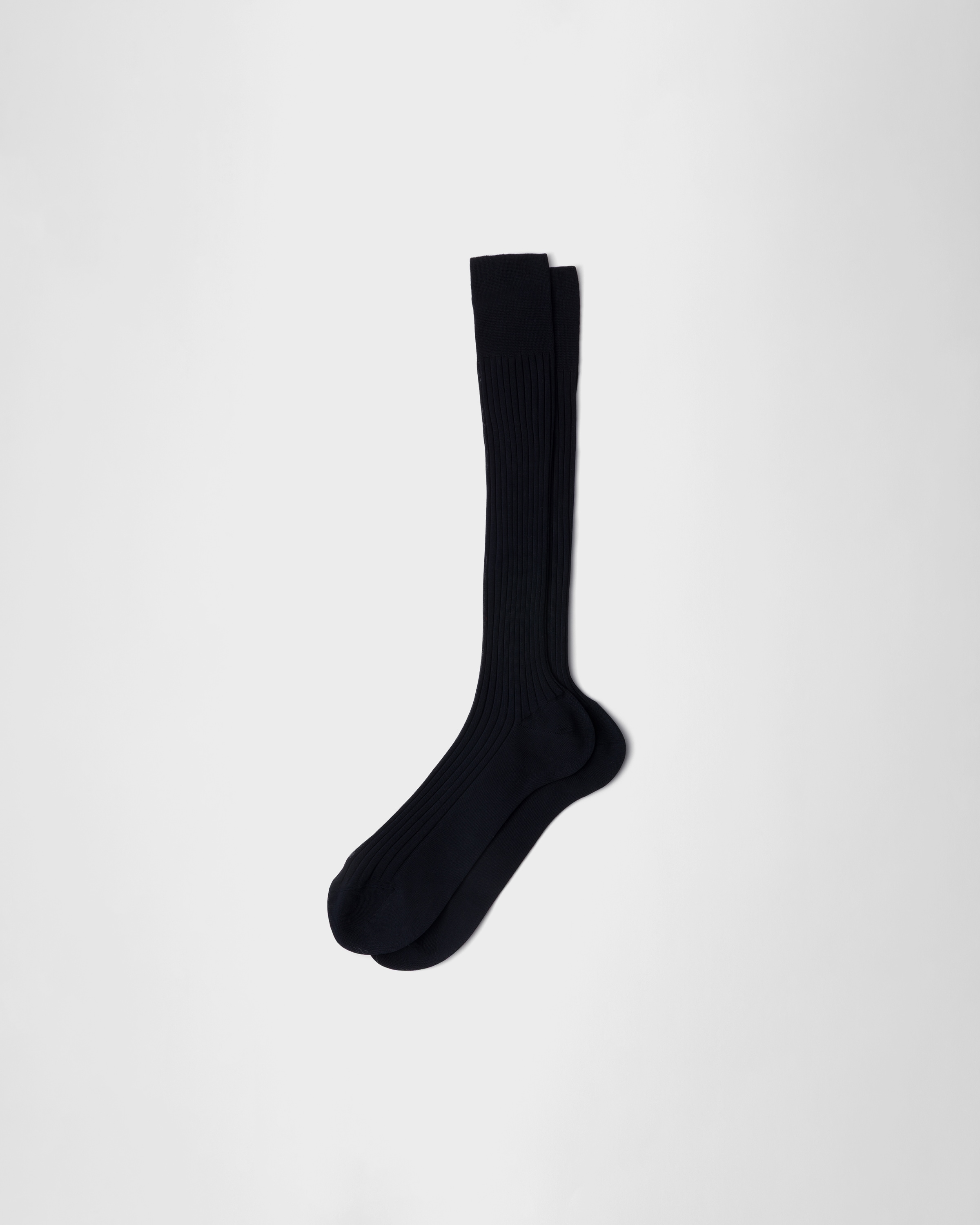 Navy Calf-length socks | PRADA - United States