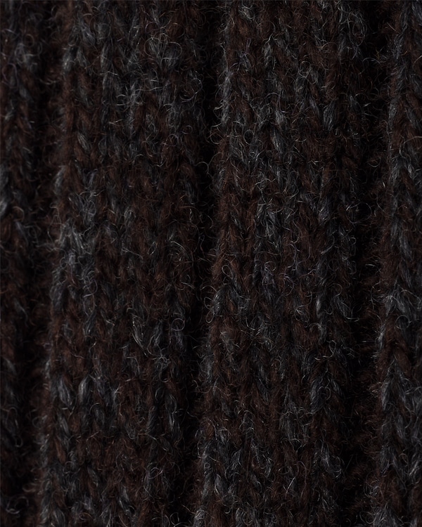 Chaussettes en laine et cachemire - Marron/Gris anthracite Chaussettes en laine et cachemire - Marron/Gris anthracite