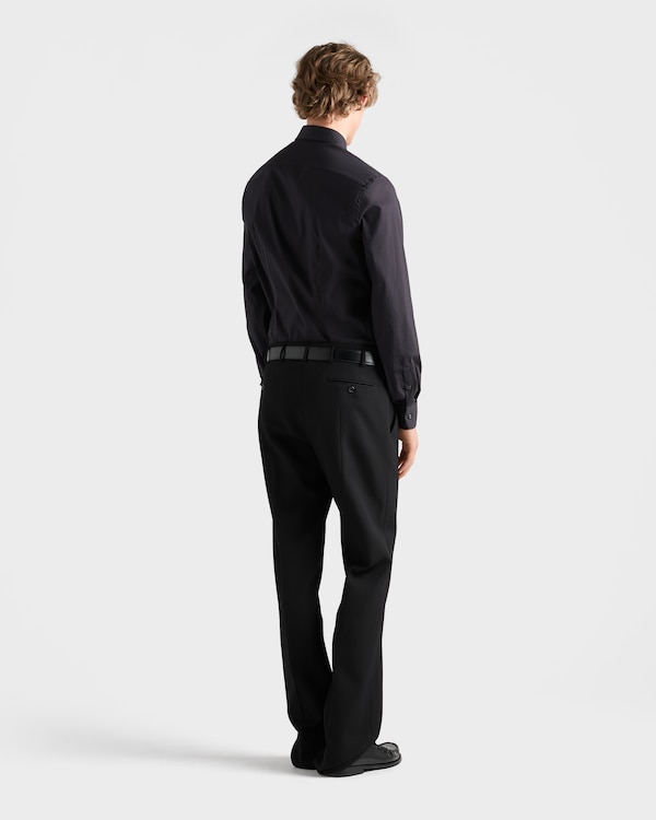 Stretch cotton shirt - Black Stretch cotton shirt - Black