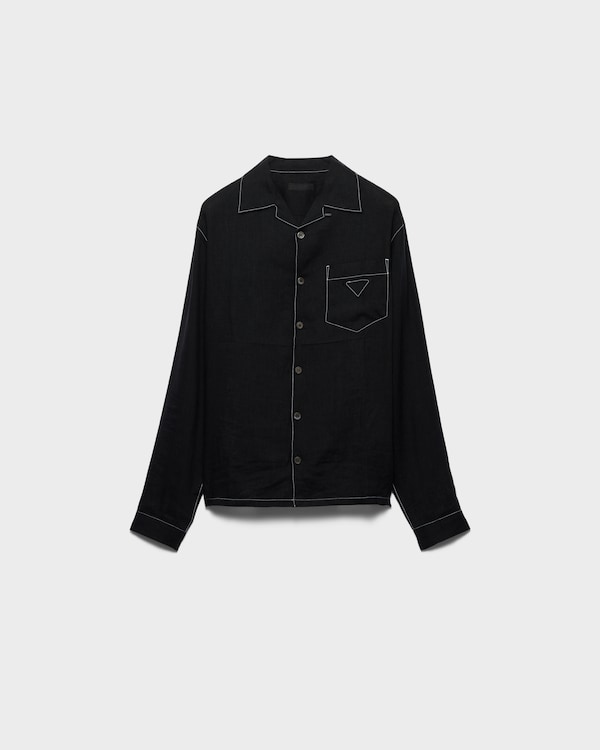 PRADA 38 ニット ポロシャツ 半袖 70%カシミヤ 30%シルク