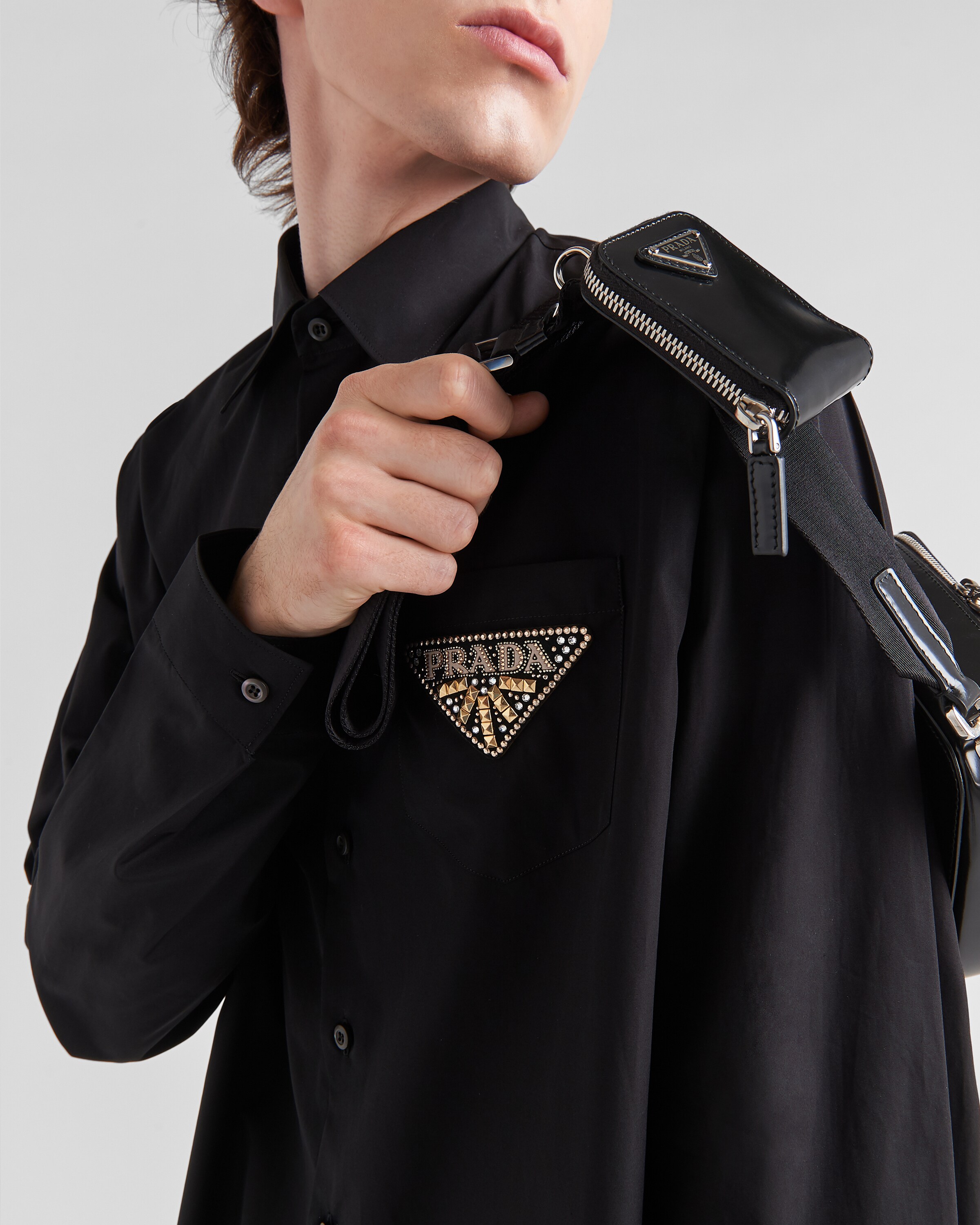 Black Cotton shirt Prada