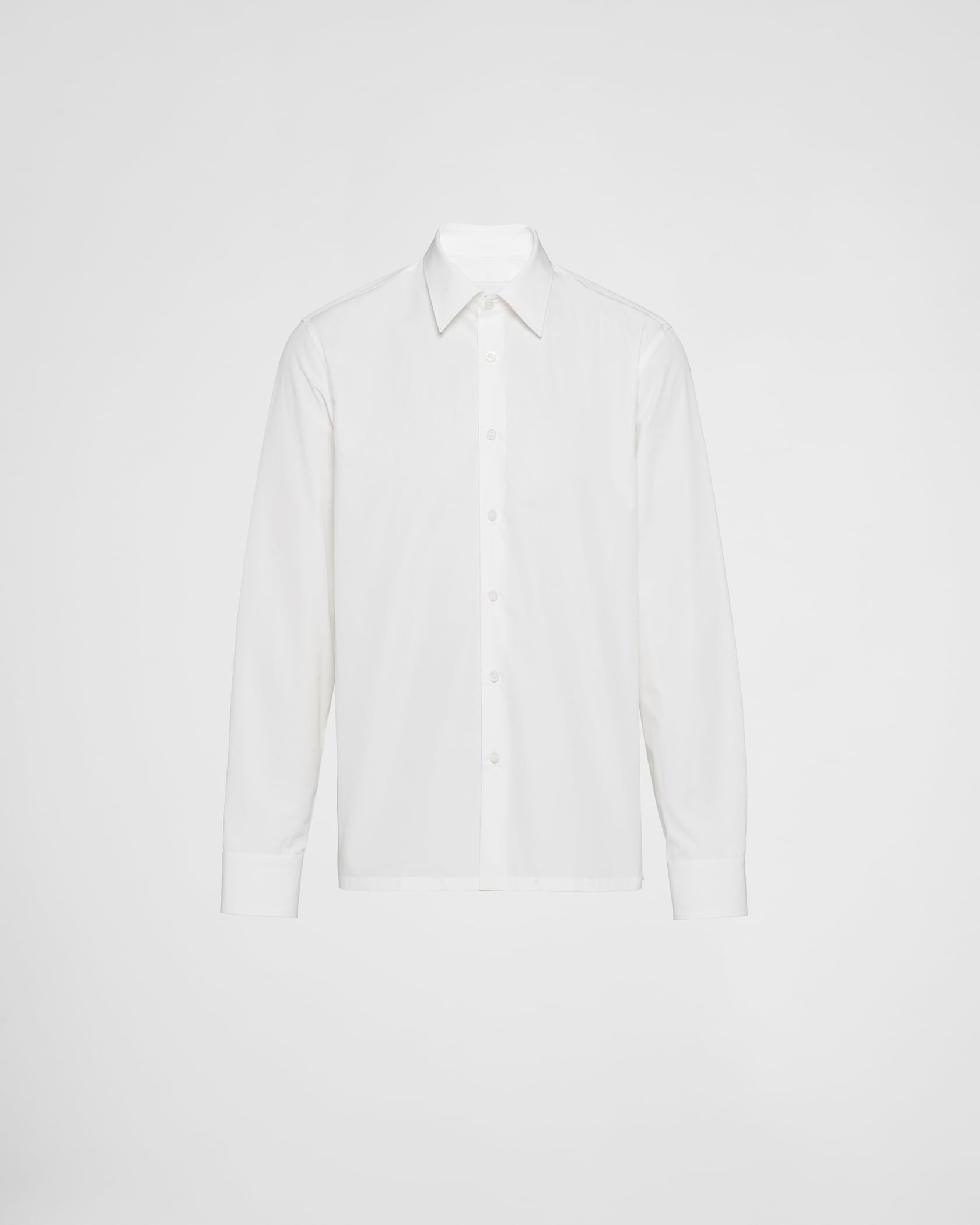 Prada Shirt with Diamond On the collar White Cotton 205898 main image 1