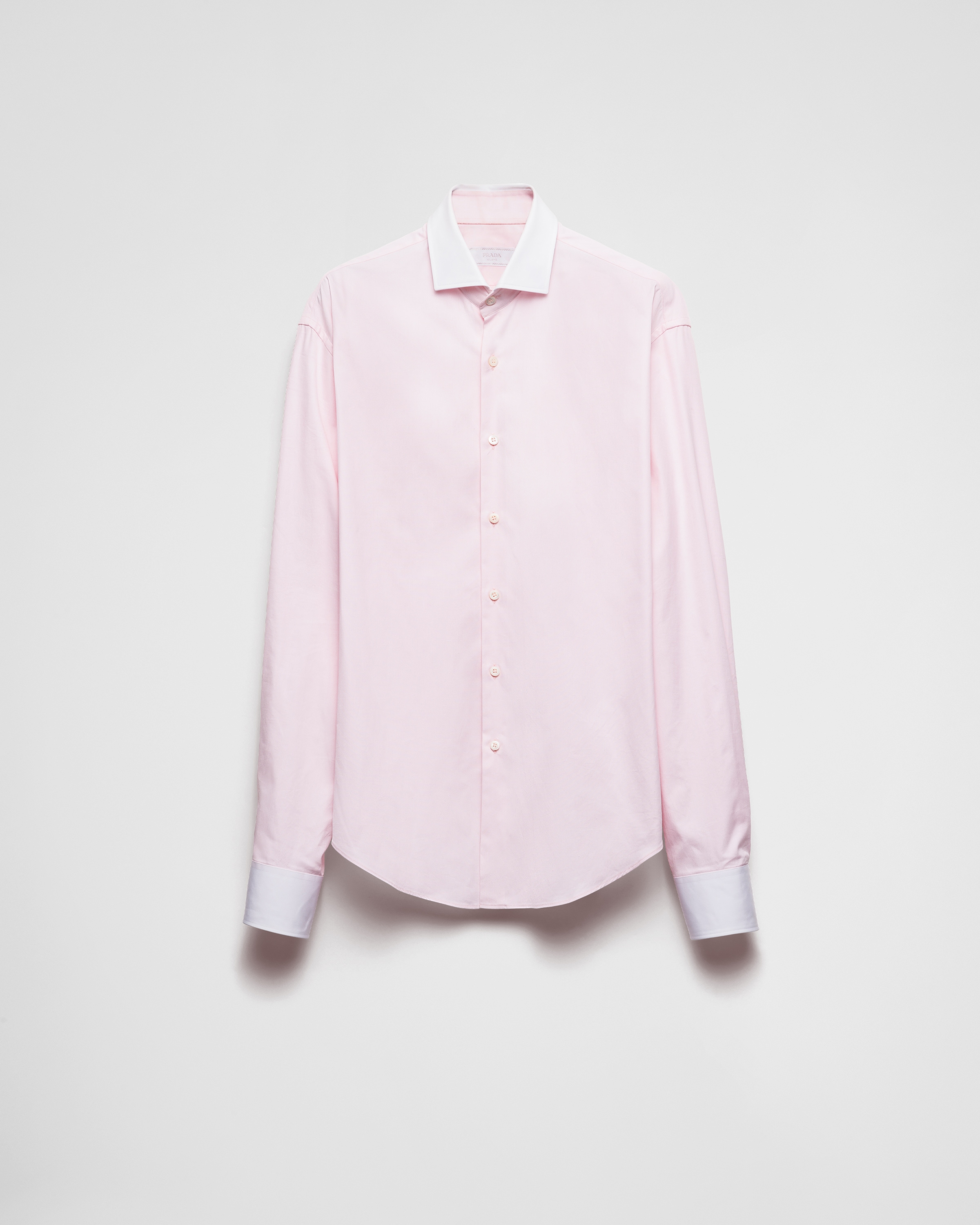 Pink white Cotton Shirt PRADA