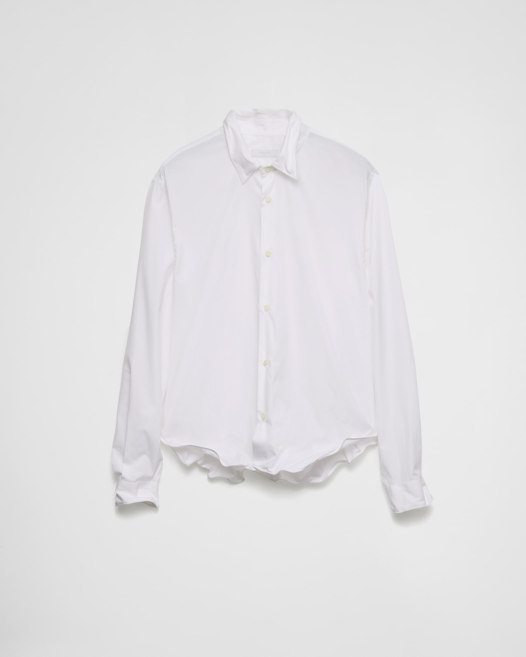 Prada White Cotton Pattern Shirt main image 1