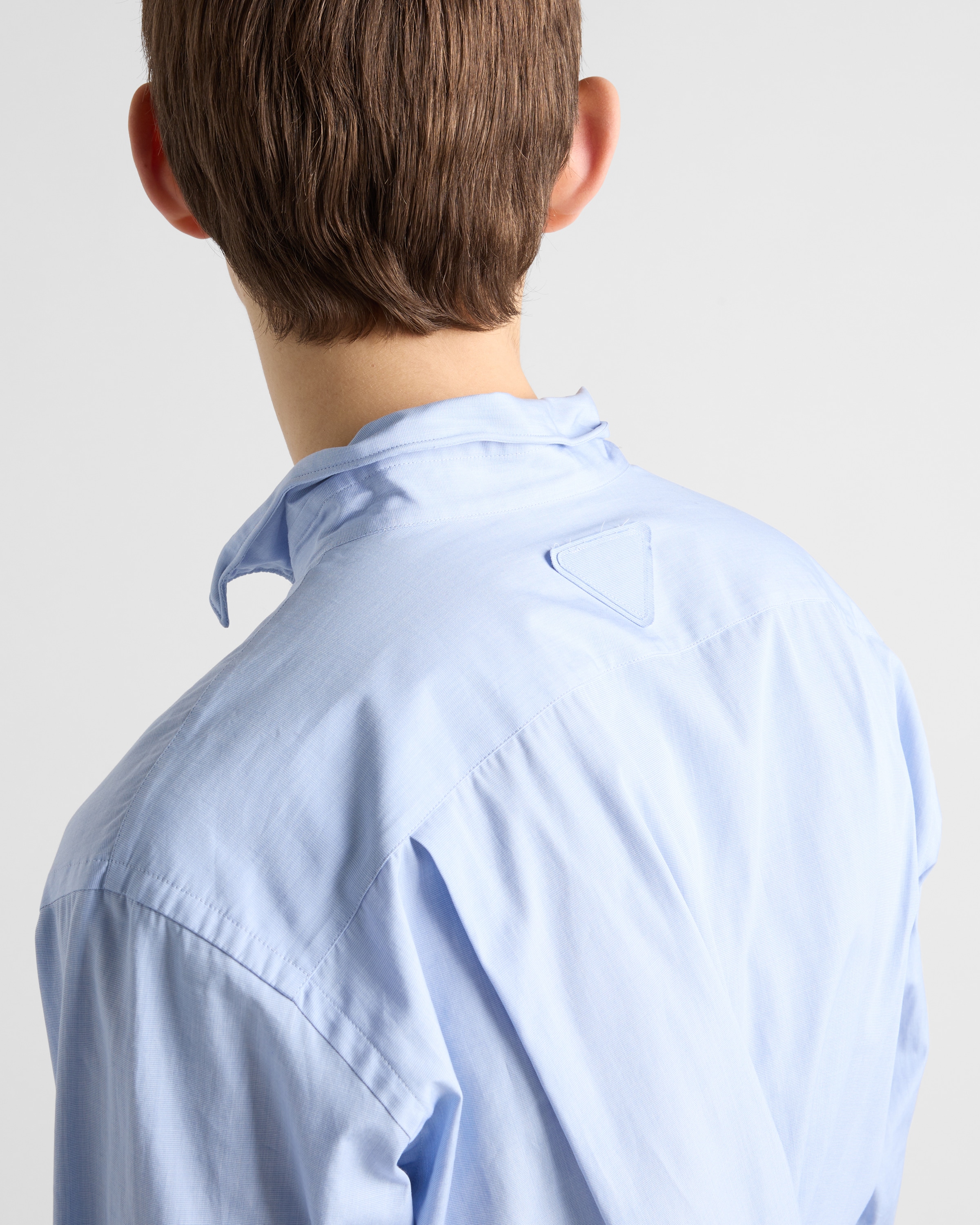 Sky Blue Cotton Shirt | PRADA