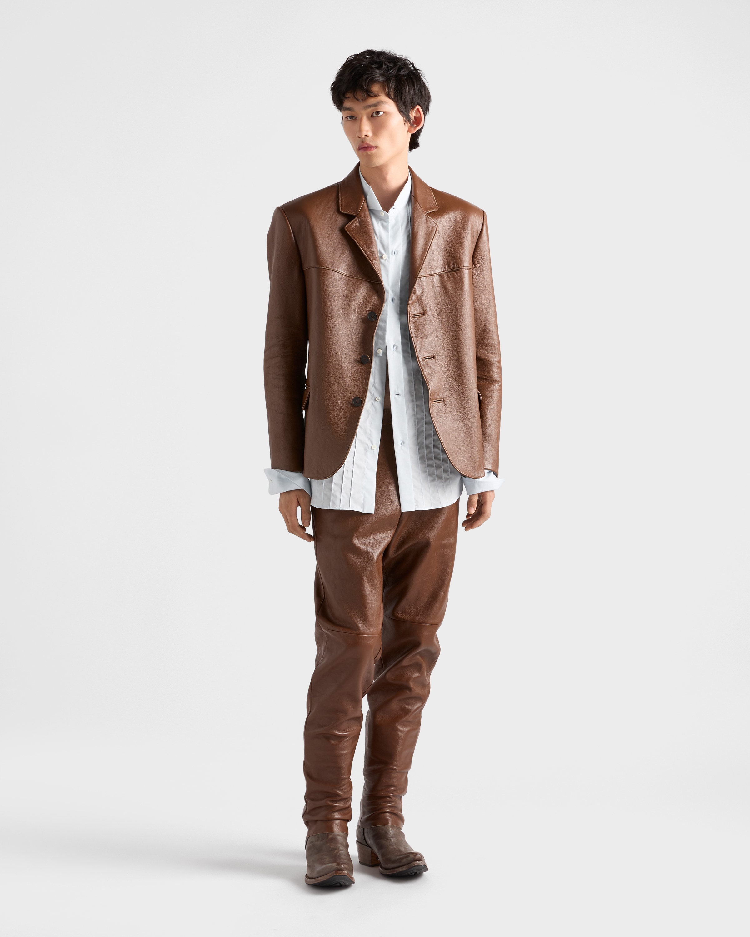PRADA 00s 3Bテーラードジャケット チェック kigaeru_370019112025