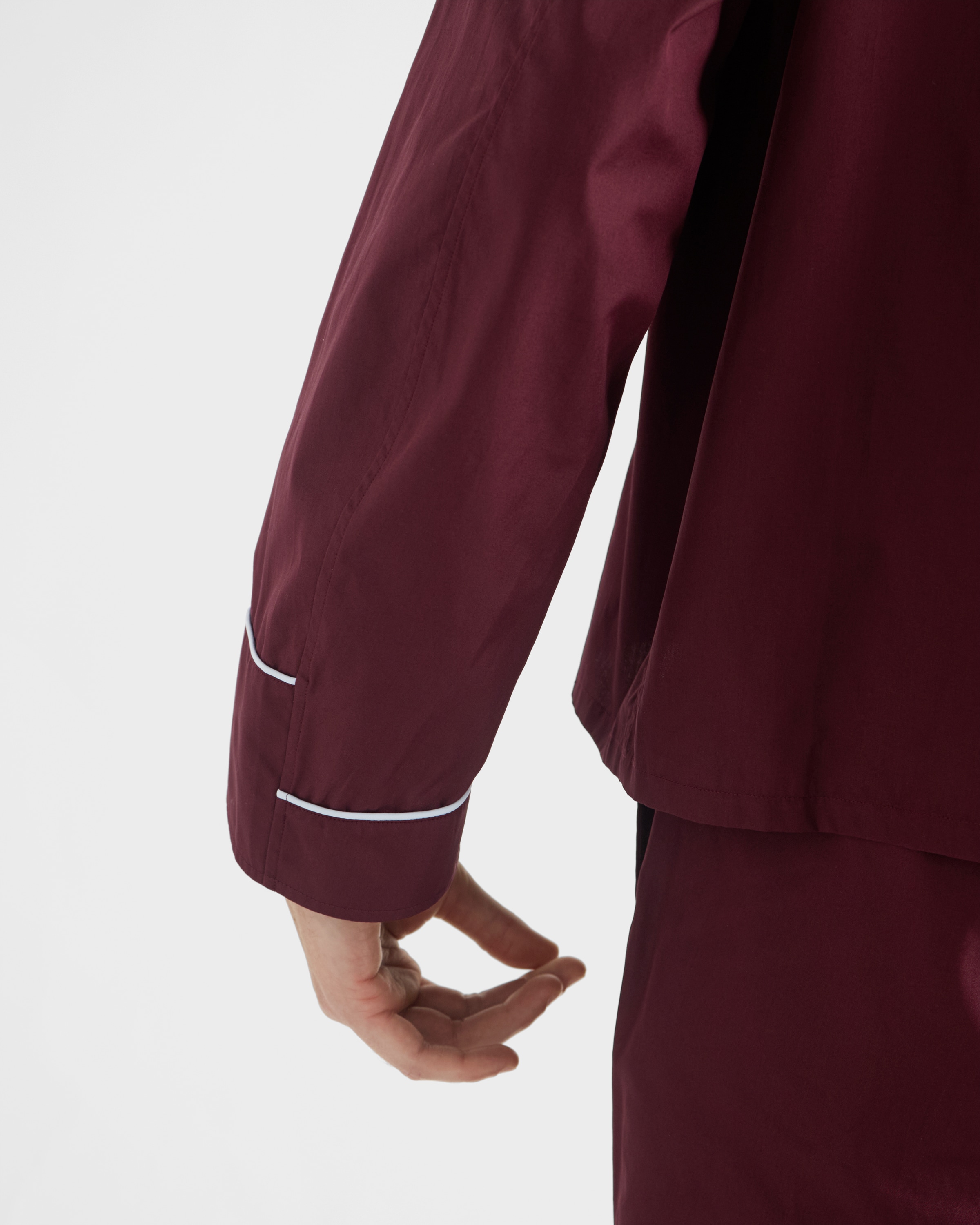 Prada Hemd Aus Baumwolle In Burgundy