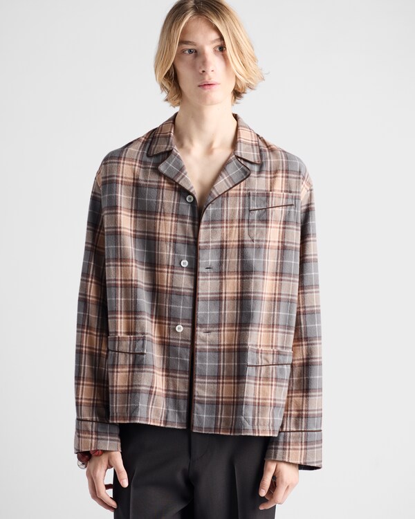 Checked cotton shirt Checked cotton shirt
