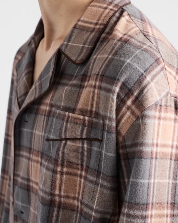 Checked cotton shirt Checked cotton shirt
